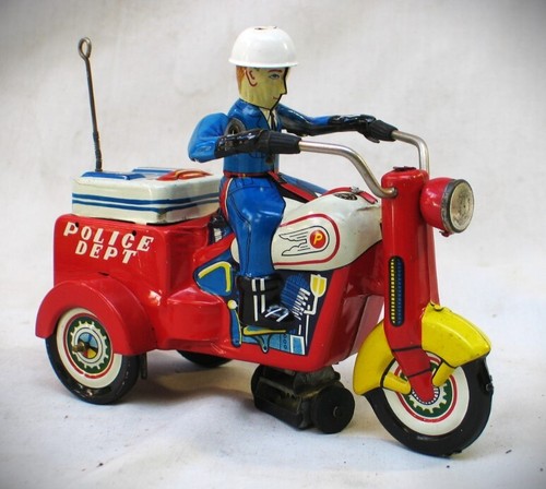 Vintage tin crank - tin, wind