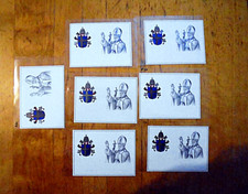 LOTTO 7X FRANCOBOLLI CARTOLINE Vaticano PAPA GIOVANNI PAOLO II