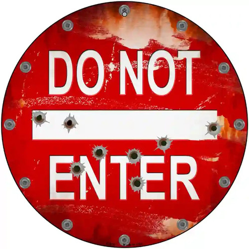 Insegna non entrare metallo - insegna,