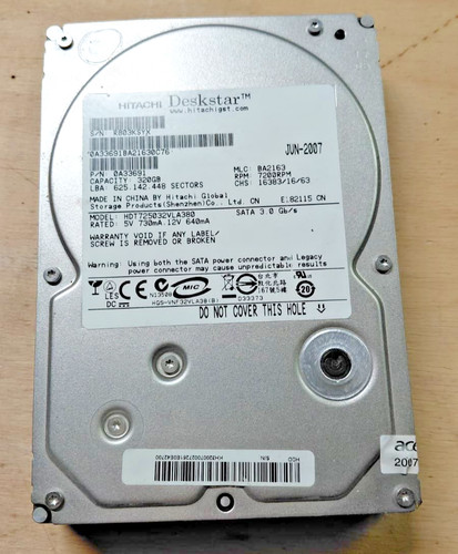 Hard disk hitachi deskstar - hitachi,