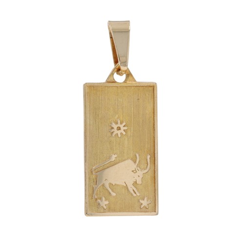 Ciondolo toro taurus oro - taurus, in