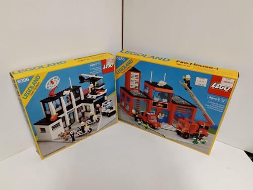 Lego town vintage caserma dei - vintage,