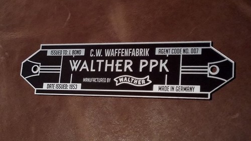 Targa personalizzata walther - targa,
