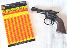 Piccola Pistola-Giocattolo in Metallo BUCK JONES -Italia anni ‘80/90 + Munizioni