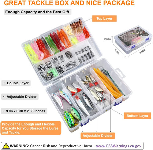 Kit esche attrezzi pesca - esche,