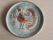 CLAUDIO PULLI PIATTO IN CERAMICA VINTAGE REALIZZATO PER TELECOM,SARDEGNA