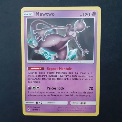 Pokemon 214 mewtwo leggende - pokemon, 75/214