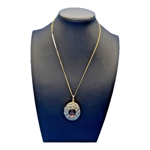 Collana medaglione profumo