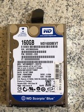 HARD DISK 160GB WESTERN DIGITAL WD1600BEVT-22ZCT0 SATA 2,5 160 GB HD serialATA