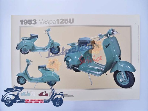 Poster vintage vespa - poster,