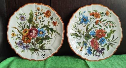 Coppia piatti ceramica - coppia,