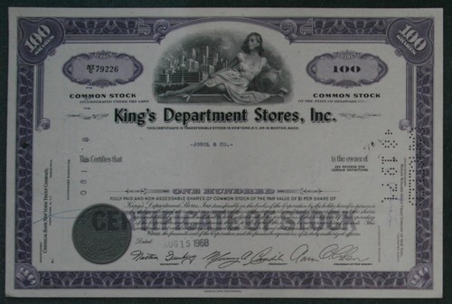 King department stores inc - stores,,