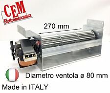 Ventilatore Tangenziale per stufa EdilKamin IRIS PELLET ø 80 mm lato SX 270 mm