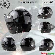 CASCO CRASH P/J VPR F242 REVO 180 RETROMARCIA FLIP UP MOTO MOTO