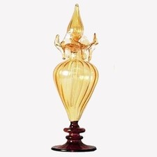 11008-18 cm Bomboniere bottiglia in vetro soffiato_18 cm