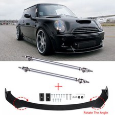Spoiler labbro splitter paraurti anteriore + asta puntone per Mini Cooper S R53 R56 R60 F56 60