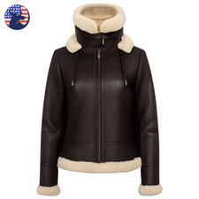 Bomber donna marrone aviatore