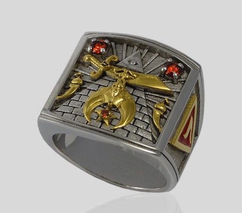 Anello massonico shriners - anello,