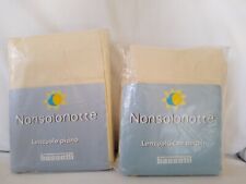 Bassetti Nonsolonotte Completo lenzuola 1 piazza e mezza sotto sopra color crema