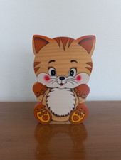 Bartolucci Portapenne Vintage a Forma di Gatto in Legno 