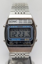 Orologio Sonic melody alarm chronograph vintage anni 70 digital watch musicale