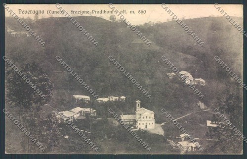 Cuneo peveragno cartolina - cuneo,