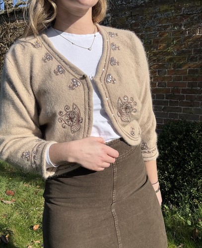 Cardigan bolero ricamato - , misto