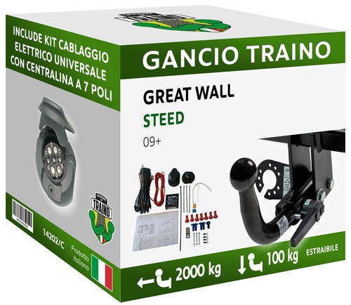 Gancio orizzontale estraibile - gancio,