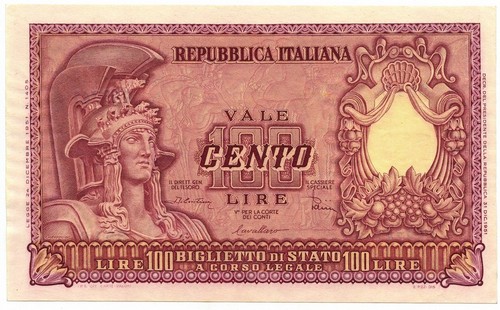 100 lire biglietto - 100,