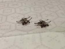 LIMA COPPIA PANTOGRAFI QUADRI IN METALLO ANNI '60 1mI '70 TELAIO MARRONE -51