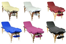 Lettino da massaggi 3 zone pieghevole imbottitura 7cm lettini da massaggio legno