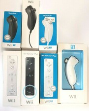 Telecomando originale Nintendo Wii, controller Motion Plus, Nunchuk bianco e nero IMBALLO ORIGINALE