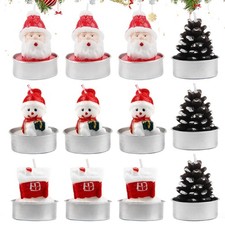 Candele Natalizie 12 Pezzi