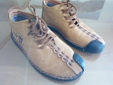 SCARPE CAMOSCIO MARRONI TG 42 CALDE INVERNO AVVOLGENTI MORBIDE