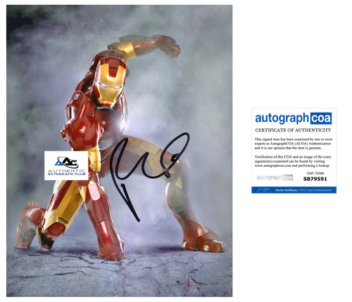 Robert downey autograph - robert,