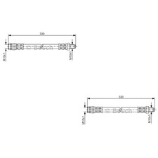2 tubi freno Bosch asse