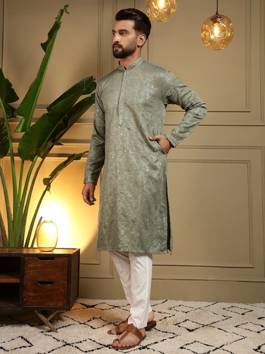 Pakistano uomo cotone kurta - cotone,