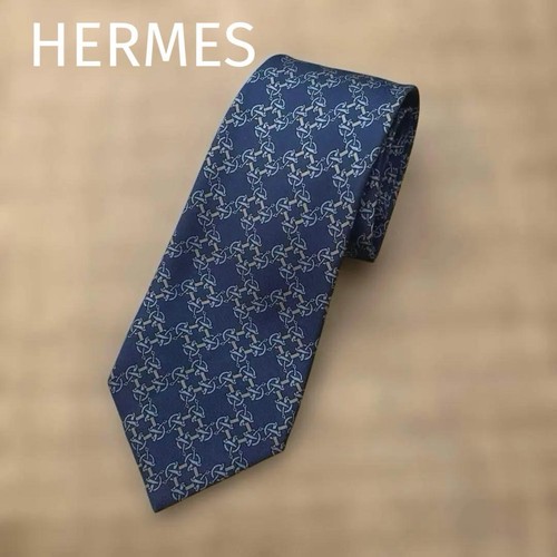 Cravatta hermes blu - hermes, allover