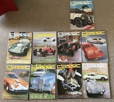 Classic Car Magazine 1974 - 9 monthly issues:  January - September 