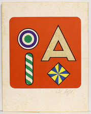 BOLAFFIARTE n° 2591 Fotolitografia  autografata  LUCIO DEL PEZZO 1971