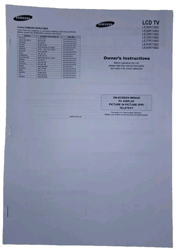Samsung le26r73bd lcd - tv,
