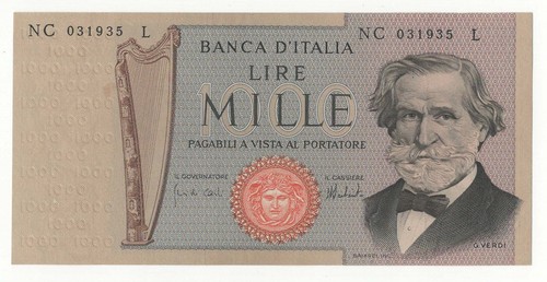 1000 lire giuseppe verdi - 1000,