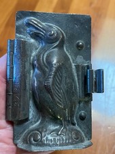 Antico stampo per cioccolato pinguino Randle & Smith Ltd n.145 - stampo in latta con cerniera - orecchio