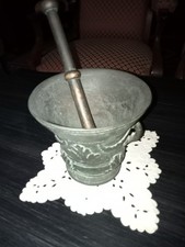 Mortaio In Bronzo Con Pestello