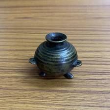 Vaso pozzo inchiostro ottone