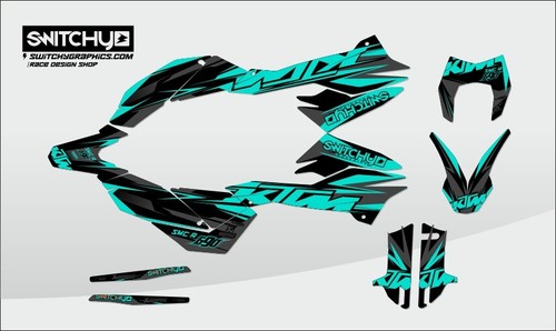 Kit adesivi grafiche - kit, teal"