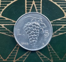 ($)    5 Lire 1948 (Uva) -