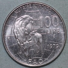 ITALY 1979 100 LIRE~FAO ~ 93¢