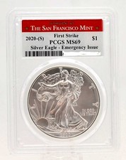 1 oz argento USA Eagle 2020