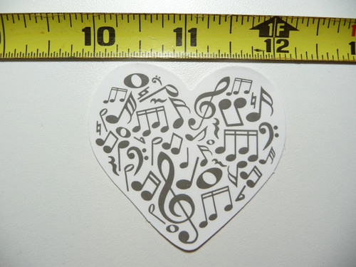 Cuore pieno note musicali - cuore,